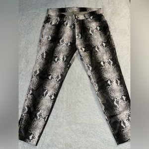 Men Zara Faux Snake Skin Pants